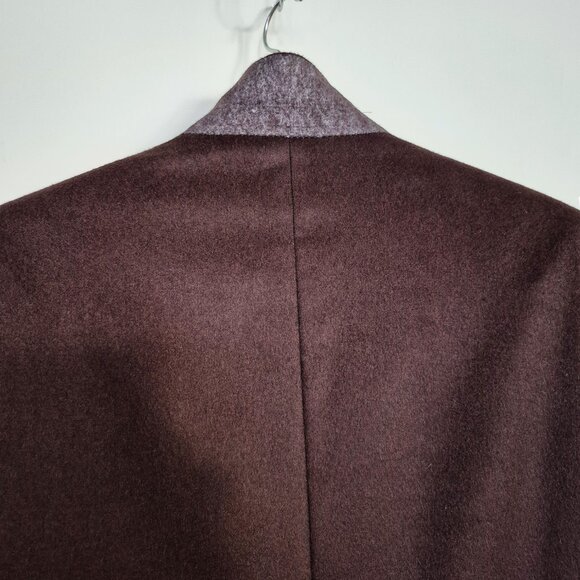 Black Brown 1826 100% Cashmere Blazer, Sz 42L Two Button Brown Sport Coat - Picture 12 of 16